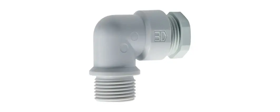 Produktfoto 1 von Winkel-Kabelverschraubung M20 lichtgrau 7-12mm L12mm IP55