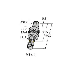 Produktfoto 1 von Induktiver Sensor, mit erhöhtem Schaltabstand, Standard