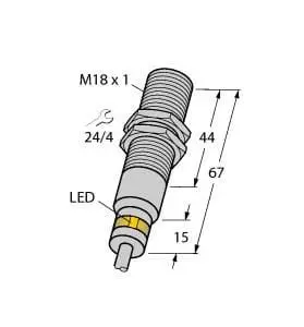 Produktfoto 1 von Induktiver Sensor für extreme Umgebungsbedingungen bis -60°C