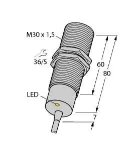 Produktfoto 1 von Induktiver Sensor mit erweitertem Temperaturbereich