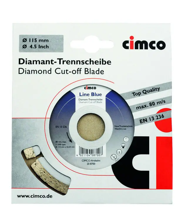 Produktfoto 1 von DIAMANT-Trennscheiben LINE BLUE 125mm Ø