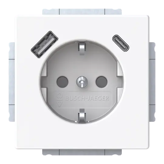 Produktfoto 1 von 20 EUCB2USBAC-84 SCHUKO®-/USB-A+C Steckdose
