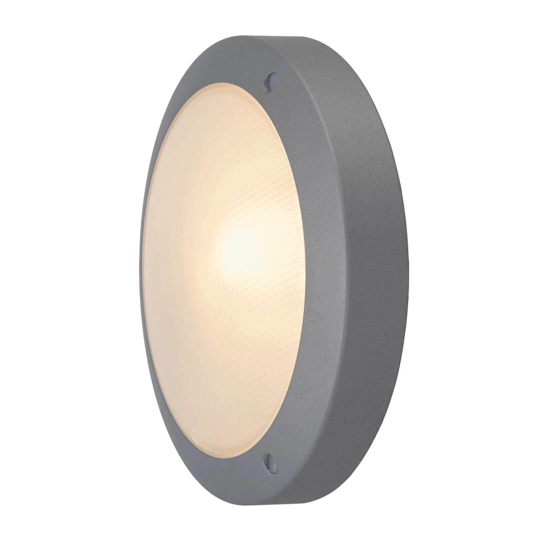 Produktfoto 1 von BULAN Deckenleuchte rund silbergrau E14 max.60W satiniertes Glas