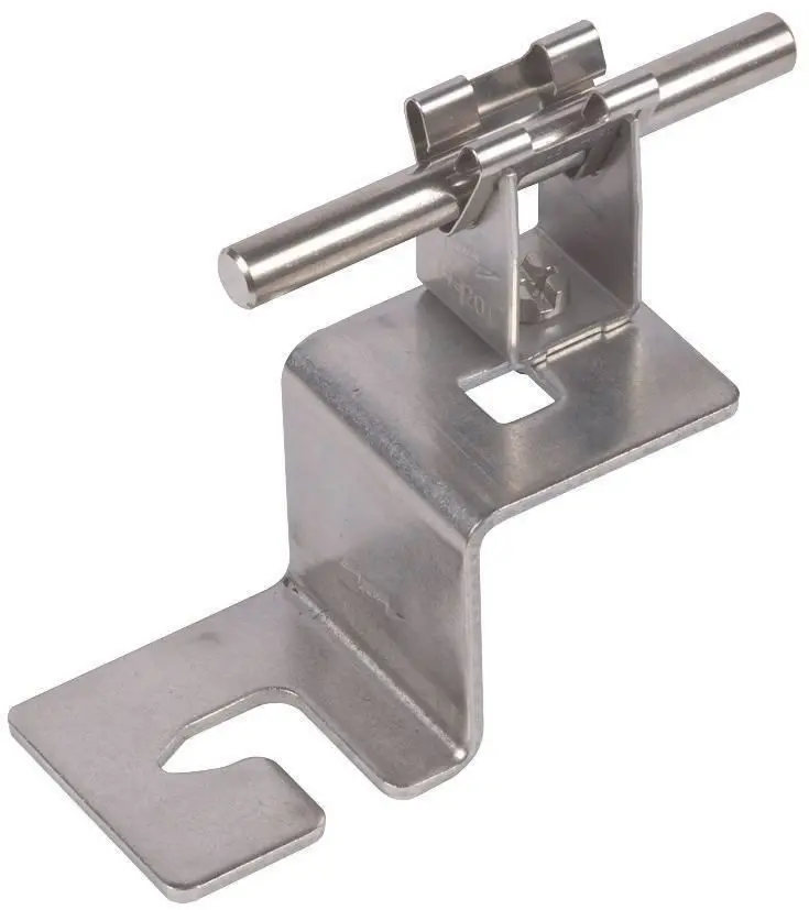 Produktfoto 1 von Dachleitungshalter NIRO f. Blechdächer i. Trapezform m. DEHNgrip f. Rd 8mm