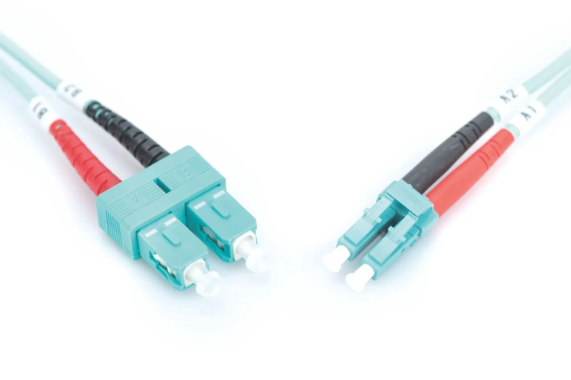 Produktfoto 1 von LWL Multimode OM 3 Patchkabel LC/SC 50/125M Duplex Länge: 10m