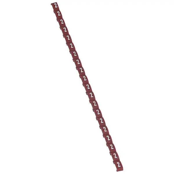 Produktfoto 1 von Kennzeichnungssystem Duplix Etiketten Rot "2"