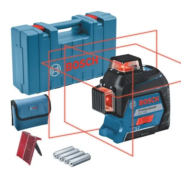 Produktfoto 1 von Linienlaser GLL 3-80, mit 4x1,5 V-LR6-Batterie