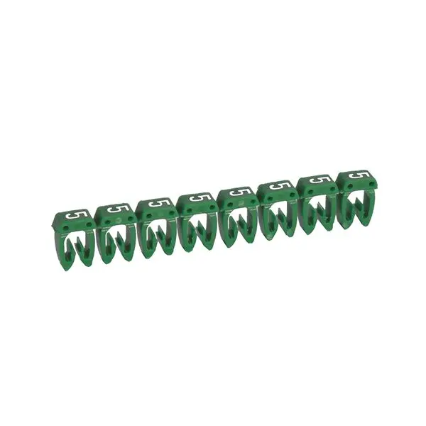 Produktfoto 1 von Kennzeichnungssystem CAB 3,f. 0,5 bis 1,5mm², Ziffer:5 Grün