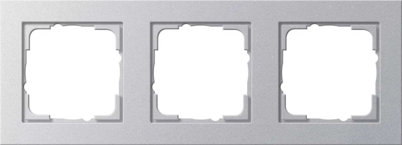 Produktfoto 1 von Abdeckrahmen 3fach E2 Farbe alu