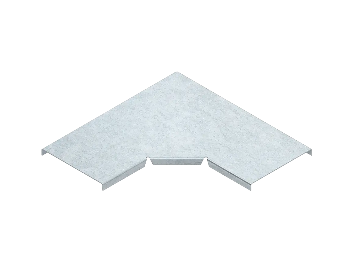 Deckel für Bogen 90°, Breite 79 mm bandverzinkt