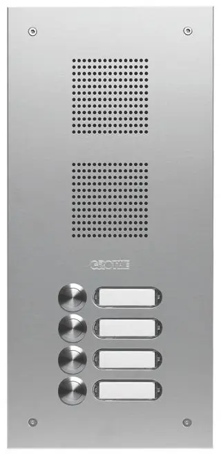 Produktfoto 1 von Türstation EV1 silber eloxiert EV1 einreihig Unterputz/incl. UP-Kasten