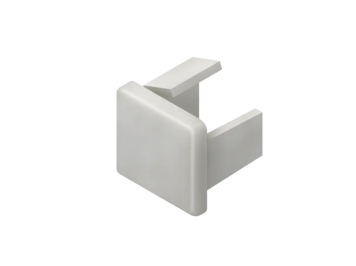 Produktfoto 1 von Endstück 20X20 reinweiß RAL9010 E2020.3