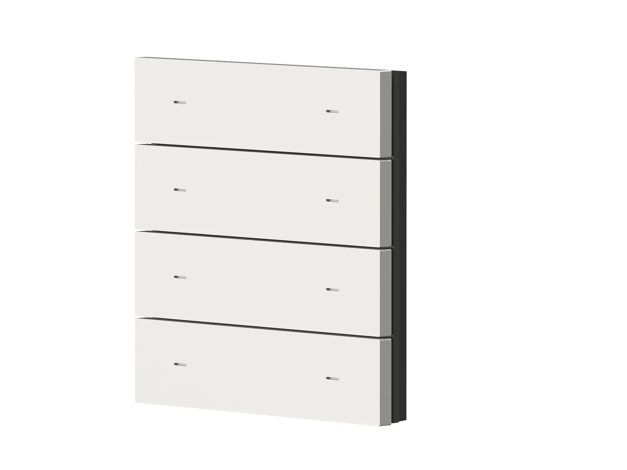Produktfoto 1 von 4-fach Wippe Kunststoff weiß für iONprime PB KNX