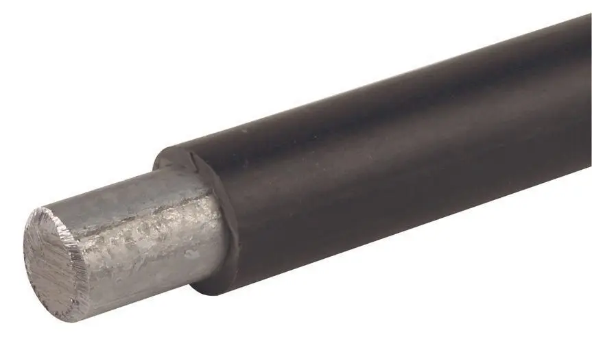 Produktfoto 1 von Runddraht 10/13mm St/tZn Ringlänge fix: 50m m. K.-Mantel schwarz