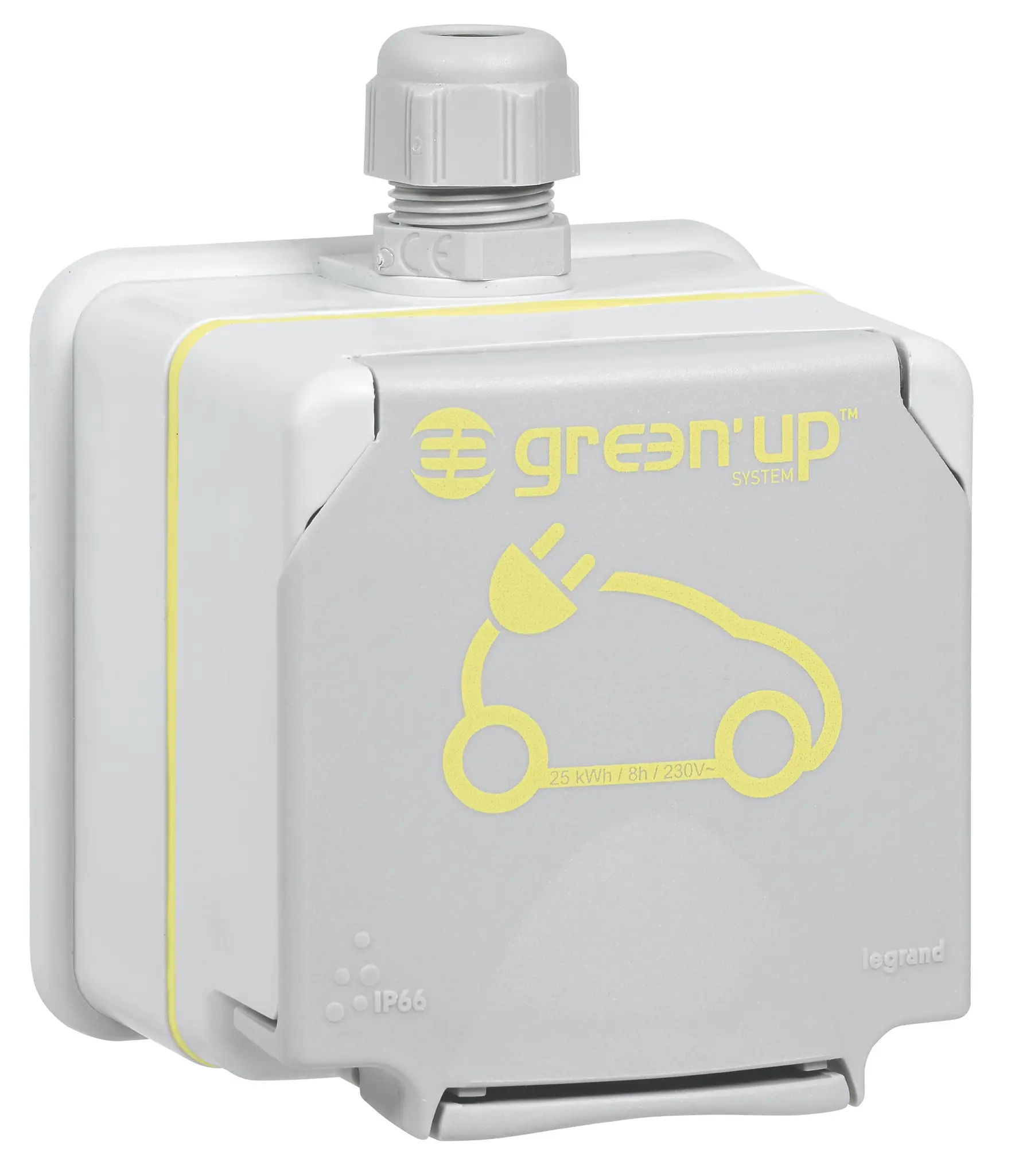 Produktfoto 1 von Green Up Steckdose AP Plexo66- IP44/IK08