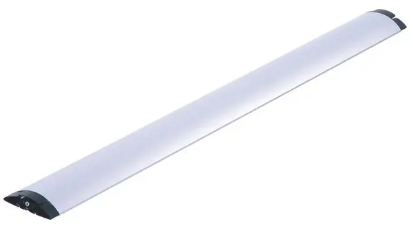 Produktfoto 1 von Easy-Bridge 100cm ALU eloxiert silber trittfester Bodenkanal für Teppich