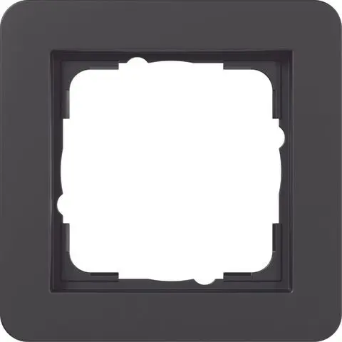 Produktfoto 1 von Abdeckrahmen 1f Gira E1 Schwarz m