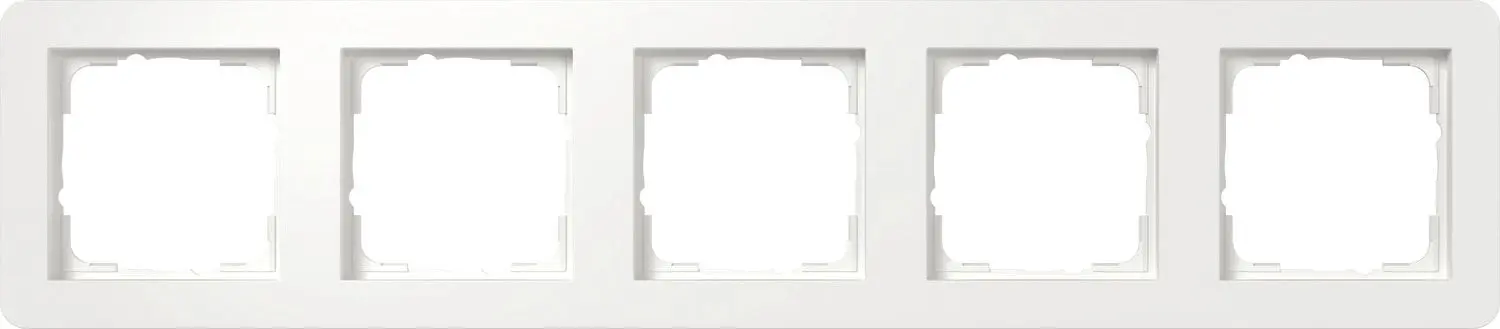 Produktfoto 1 von Abdeckrahmen 5f Gira E1 Reinweiß m