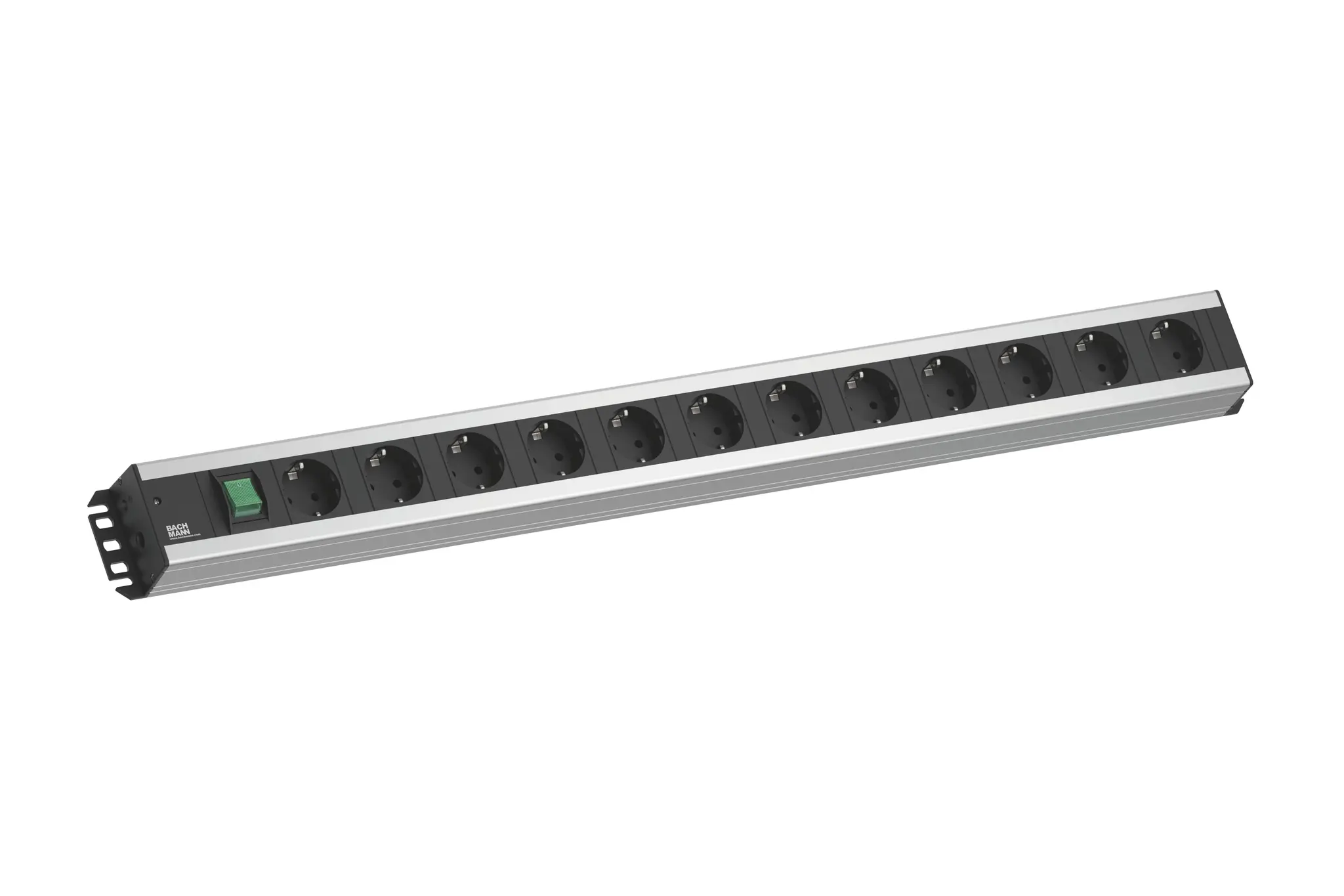 Produktfoto 1 von Handwerkerleiste 12xSchuko 1xSchalter Strom 2m Schuko