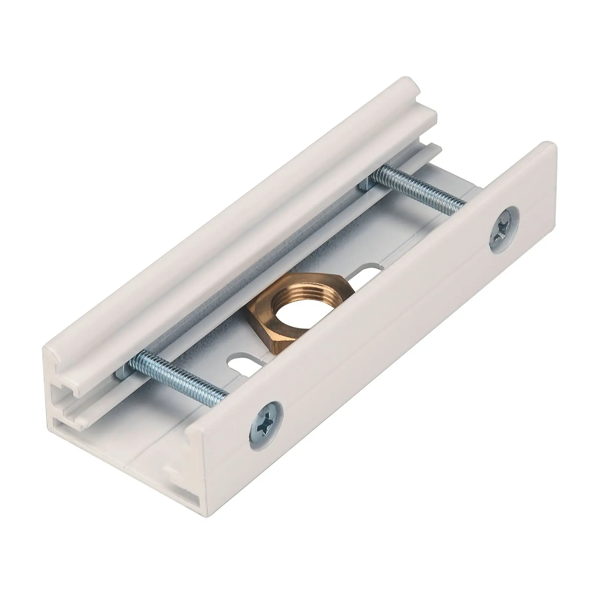 Produktfoto 1 von EUTRAC Stossstellenverbinder f.3Ph.Schiene verkehrsweiß