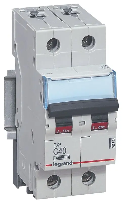 Produktfoto 1 von TX3 LS-Schalter B-Char. 16A, 2-polig, 6kA, 400VAC, 2TE
