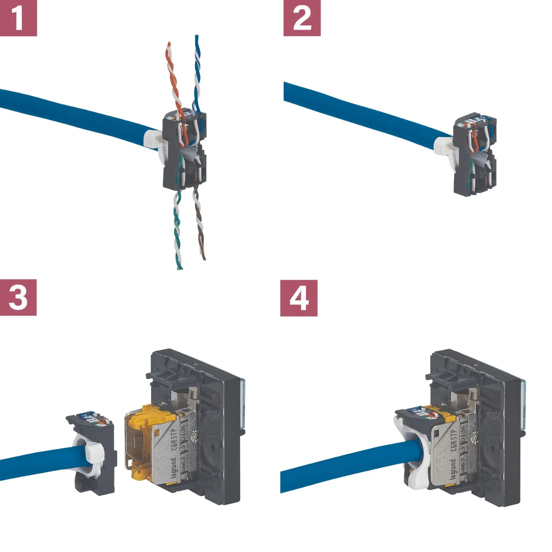 Produktfoto 1 von SOLIROC Datendose Cat6 FTP IP20