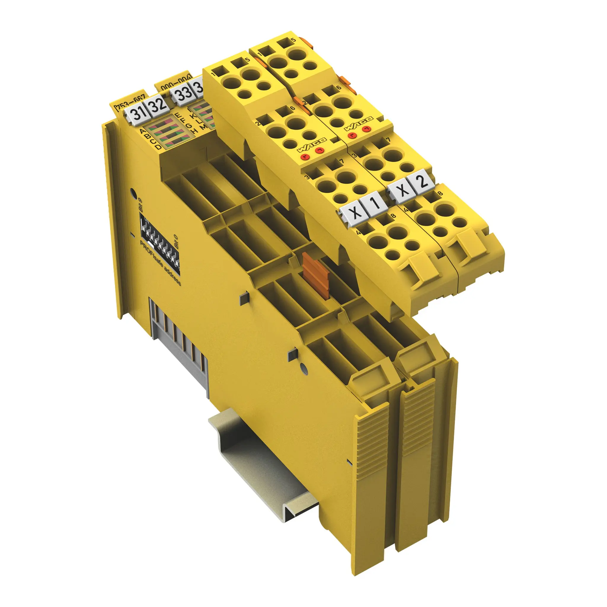Produktfoto 1 von Elektronikeinheit, sicherer Digitalein-/ ausgang, 4/4 Kanäle, DC 24 V, 2A