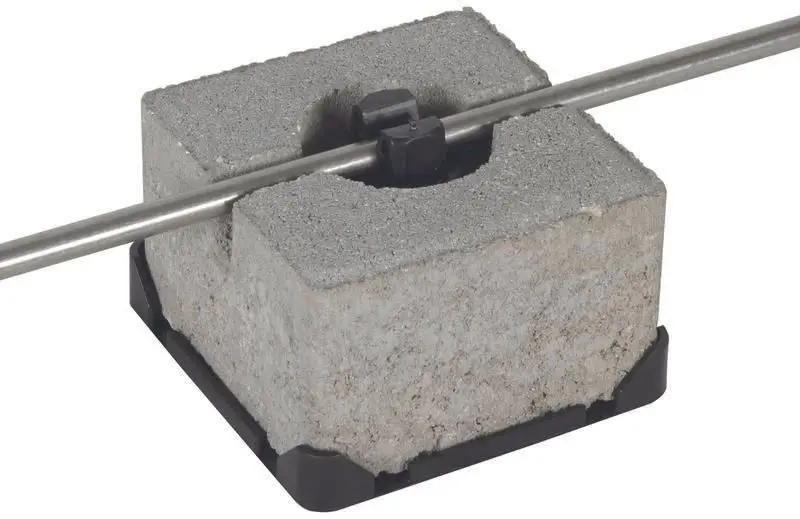Produktfoto 1 von Dachleitungshalter FB f. Flachdächer m. Betonstein C35/45 m. 1-fach Halter