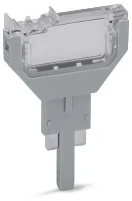 Produktfoto 1 von Leerstecker,5,2 mm breit,2-polig,grau