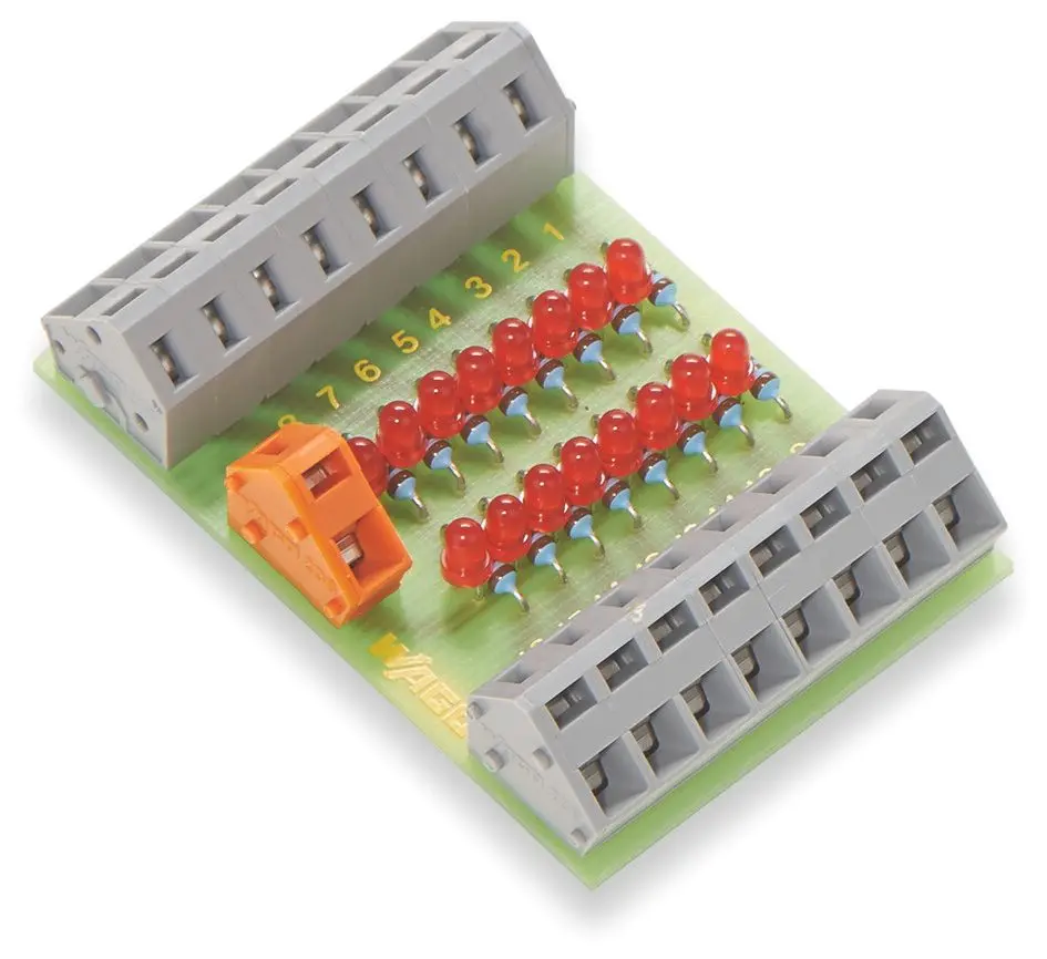 Produktfoto 1 von Bauteilmodul mit LED,mit 16 Stück,LED rot