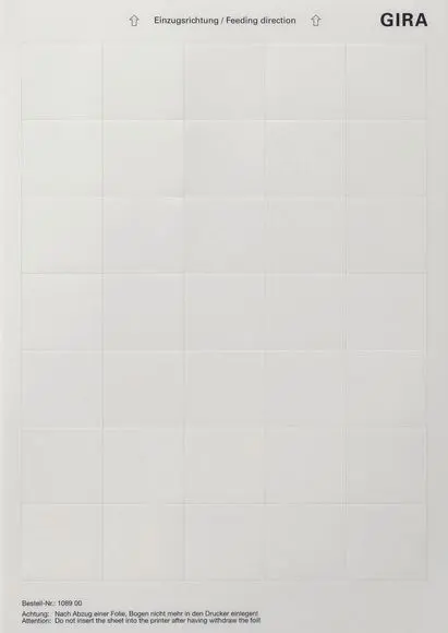 Produktfoto 1 von Beschriftungsbogen 38x36mm Zubehör