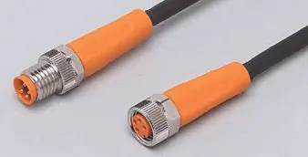 Produktfoto 1 von Verbindungskabel <50VAC 0,2m PUR Gehäuse TPU orange FKM IP65/67-69K