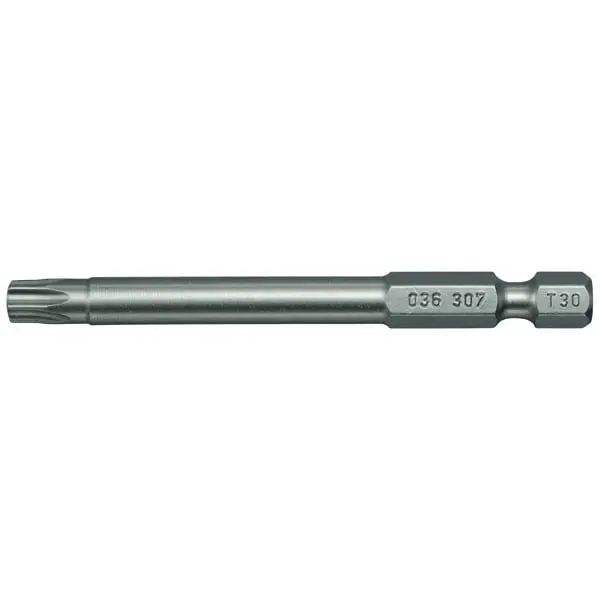 Produktfoto 1 von Bit für Torx-Schrauben, TX15, Klingenlänge 73mm, Antrieb 1/4 Zoll, 22g