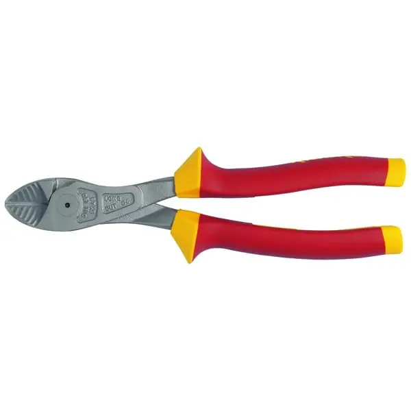 Produktfoto 1 von VDE-Kraft-Seitenschneider, DIN ISO 5749, 180mm, 280g, 2-Komponenten-Griff
