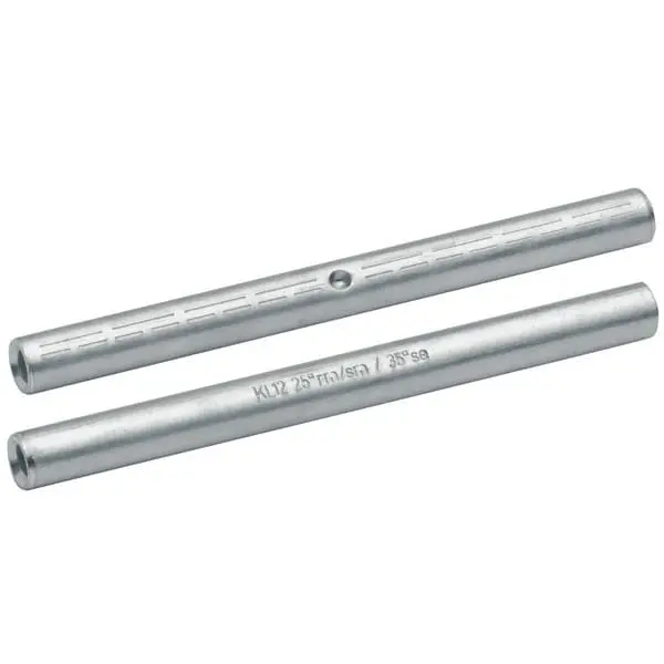 Produktfoto 1 von Al-Pressverbinder DIN 48085,für zugfeste Verbindungen,25qmm,Al99,5,blank