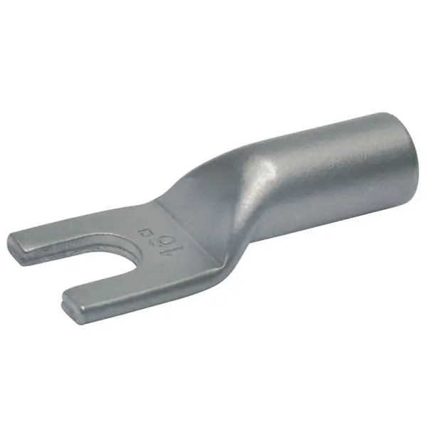 Produktfoto 1 von Rohrkabelschuh,4qmm-6qmm,M6,Nickel(bis 650°C),Gabelform