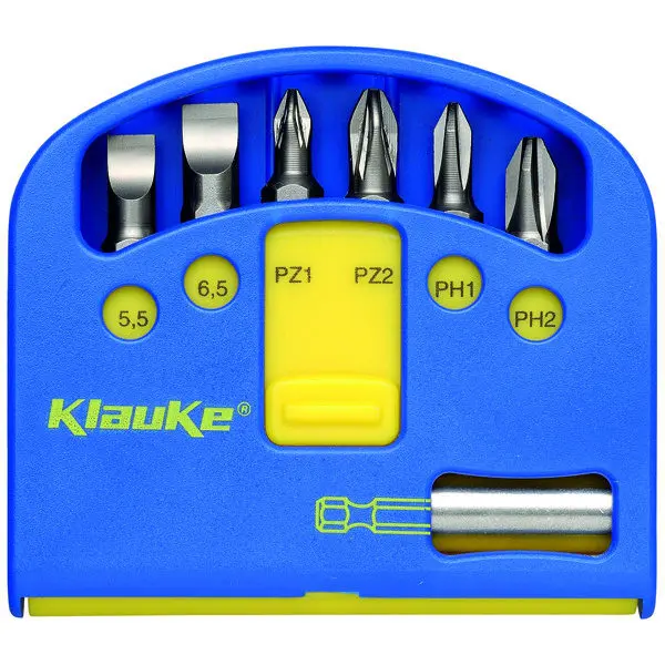 Produktfoto 1 von Bit-Box-Swift, 7-teilig, Antrieb 1/4 Zoll, 1,0x5,5mm/1,2x6,5mm/PZ1/PZ2/PH1/PH
