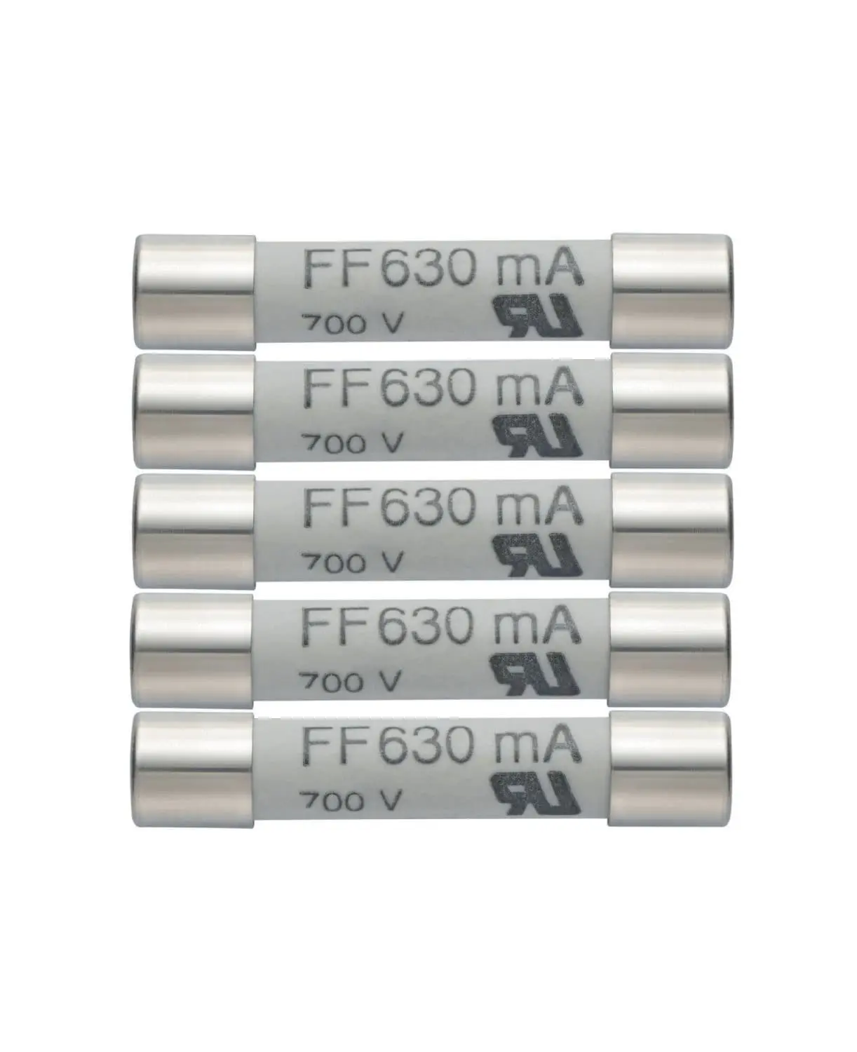 Produktfoto 1 von Ersatz Sicherungen 630mA/600V (5Stück)