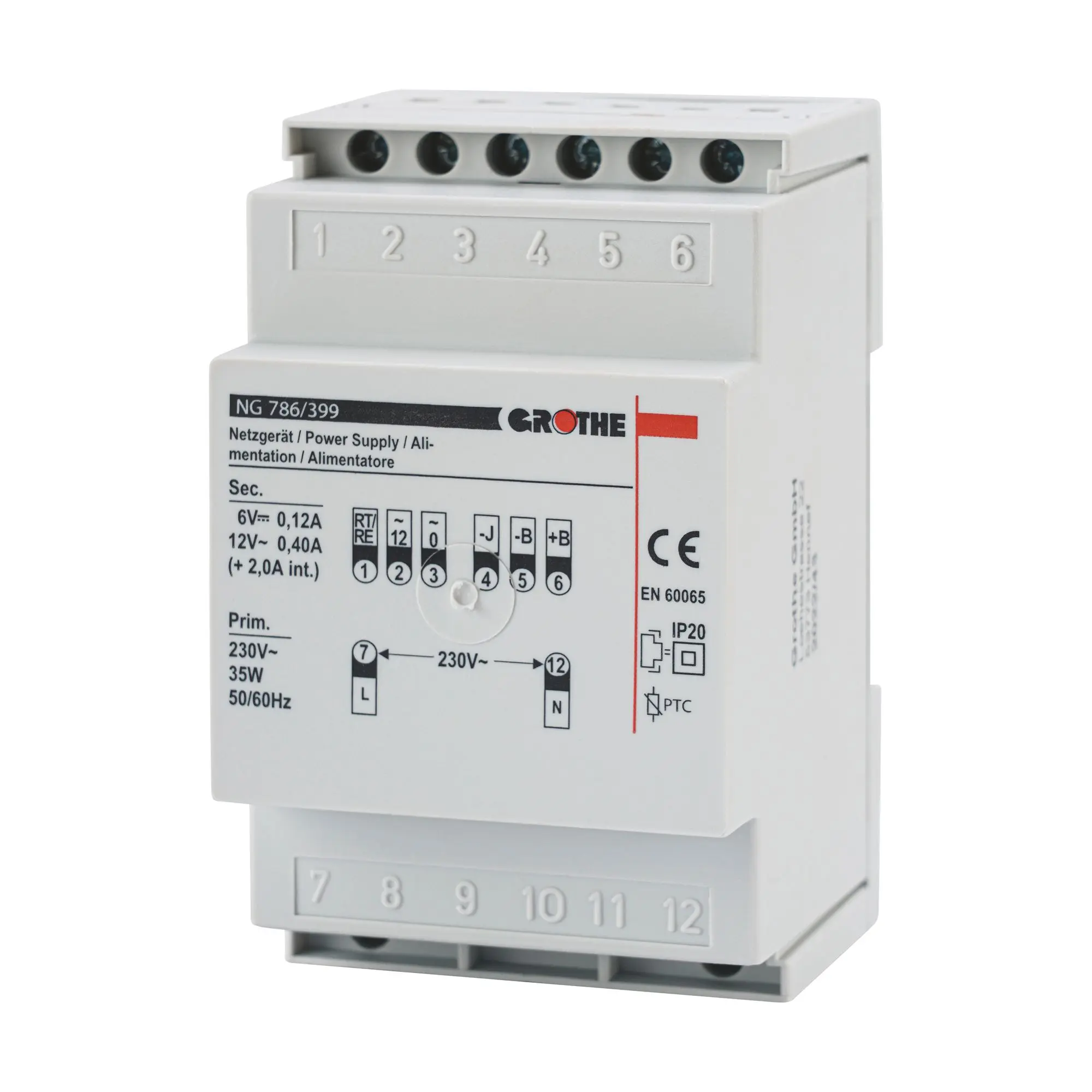 Produktfoto 1 von Netzgerät 4+n-System 230V~/8V=/12V~
