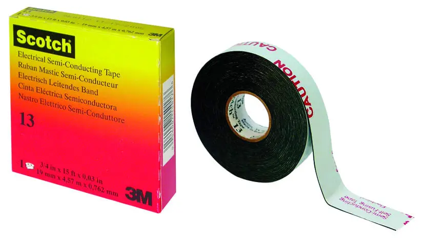 Produktfoto 1 von Halbleitendes Kautschukband 19mm x 4,5m x 0,76mm
