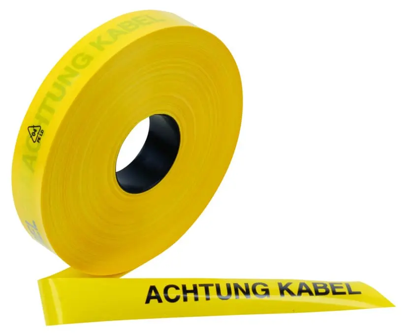 Produktfoto 1 von Trassenwarnband Achtung Starkstromkabel 250m