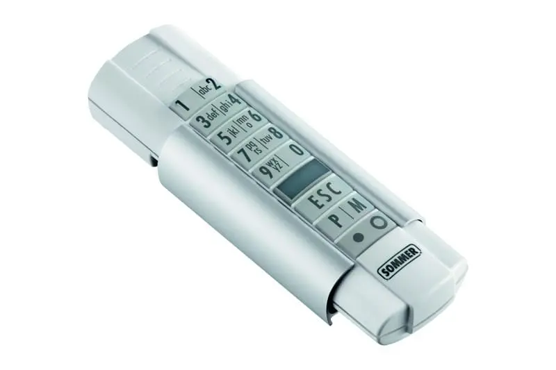 Produktfoto 1 von Telecody+ Handsender, 868,95MHz SOMMER-Ausf. IP64, weiß 12-Befehl