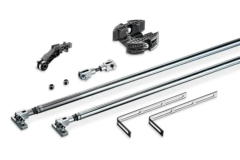 Produktfoto 1 von Beschlag für Flügeltor Set bis 2.800mm Torbreite