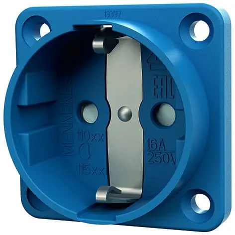 Produktfoto 1 von Anbaudose SCHUKO, 16A2p+E, 230V, IP20,BL