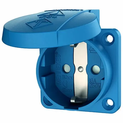 Produktfoto 1 von Anbaudose SCHUKO, 16A2p+E, 230V, IP54,BL
