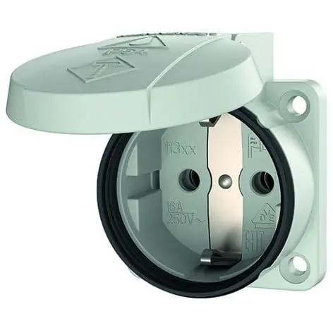 Produktfoto 1 von Anbaudose SCHUKO, 16A2p+E, 230V, IP54,GR