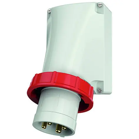 Wandstecker, 63A4p6h400V, IP67