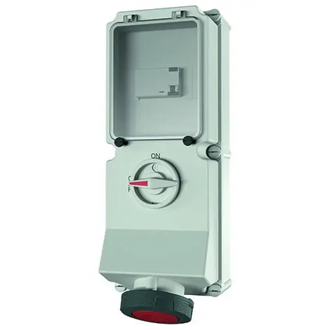 Produktfoto 1 von Wanddose DUO, 63A5p6h400V, IP67