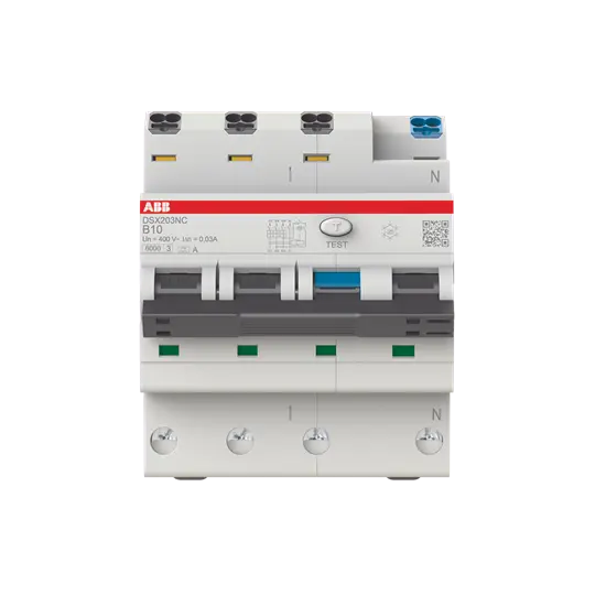 Produktfoto 1 von DSX203NCA-B10/0,03 FI/LS-Schalter 6kA, 3P+N, Typ A, B 10, 30mA