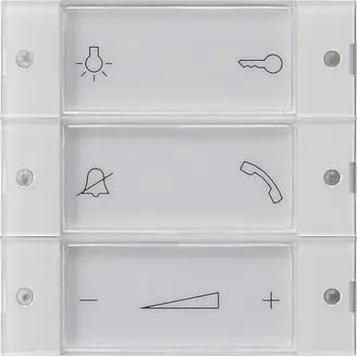 Produktfoto 1 von Aufsatz Bedientaster Wohnungsstation System 55 Klar